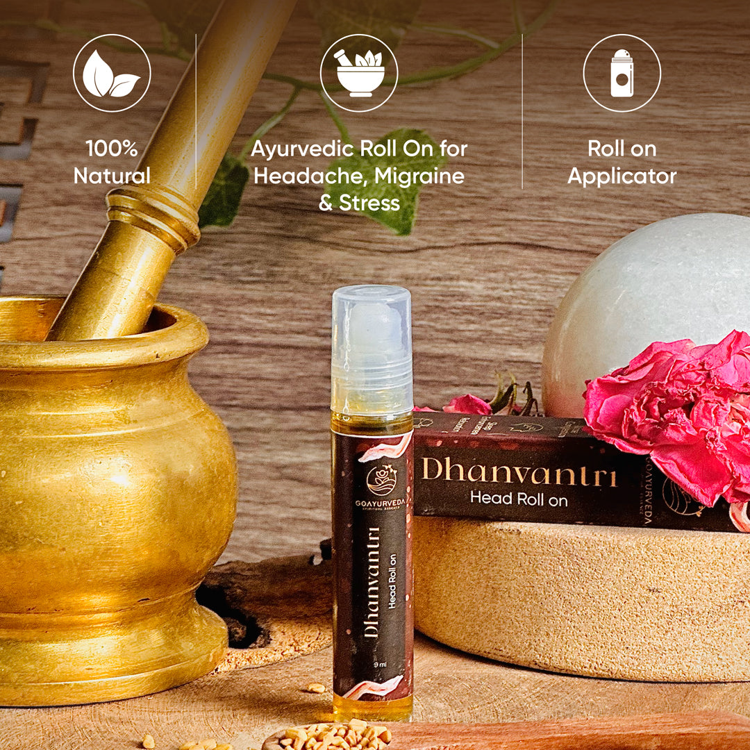 Go Ayurveda Dhanvantri Pain Care Kit (2 Head Roll On, 2 Balm)