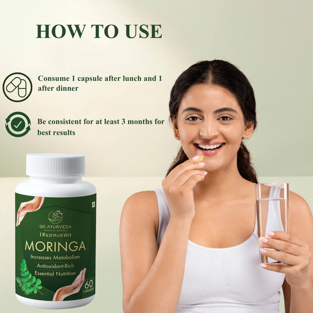 Moringa Capsules | For Improved Metabolism | For Daily Nutrition | 60 Capsules