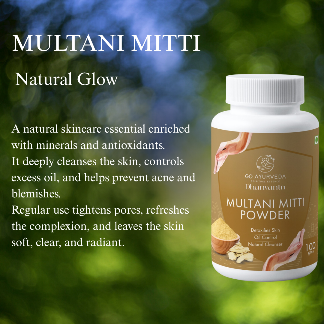 Multani Mitti Powder | Face Pack | Controls Acne & Oil, Tightens Pores | 100g