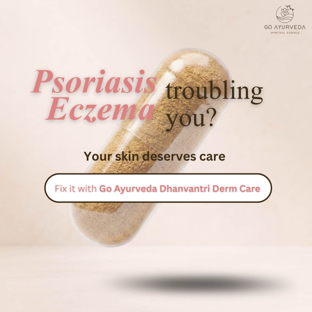 Derm Care Solution - Ayurvedic Capsules & Oil Roll-On for Psoriasis, Eczema & Itching