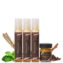 Load image into Gallery viewer, Go Ayurveda Dhanvantri Pain Care Kit 3 ( Head Roll On (3) + Balm )
