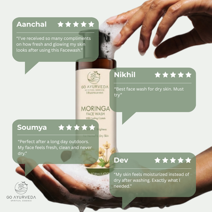 Moringa Face Wash | Hydrates, Nourishes & Brightens Skin | For Normal to Dry Skin | 100ml