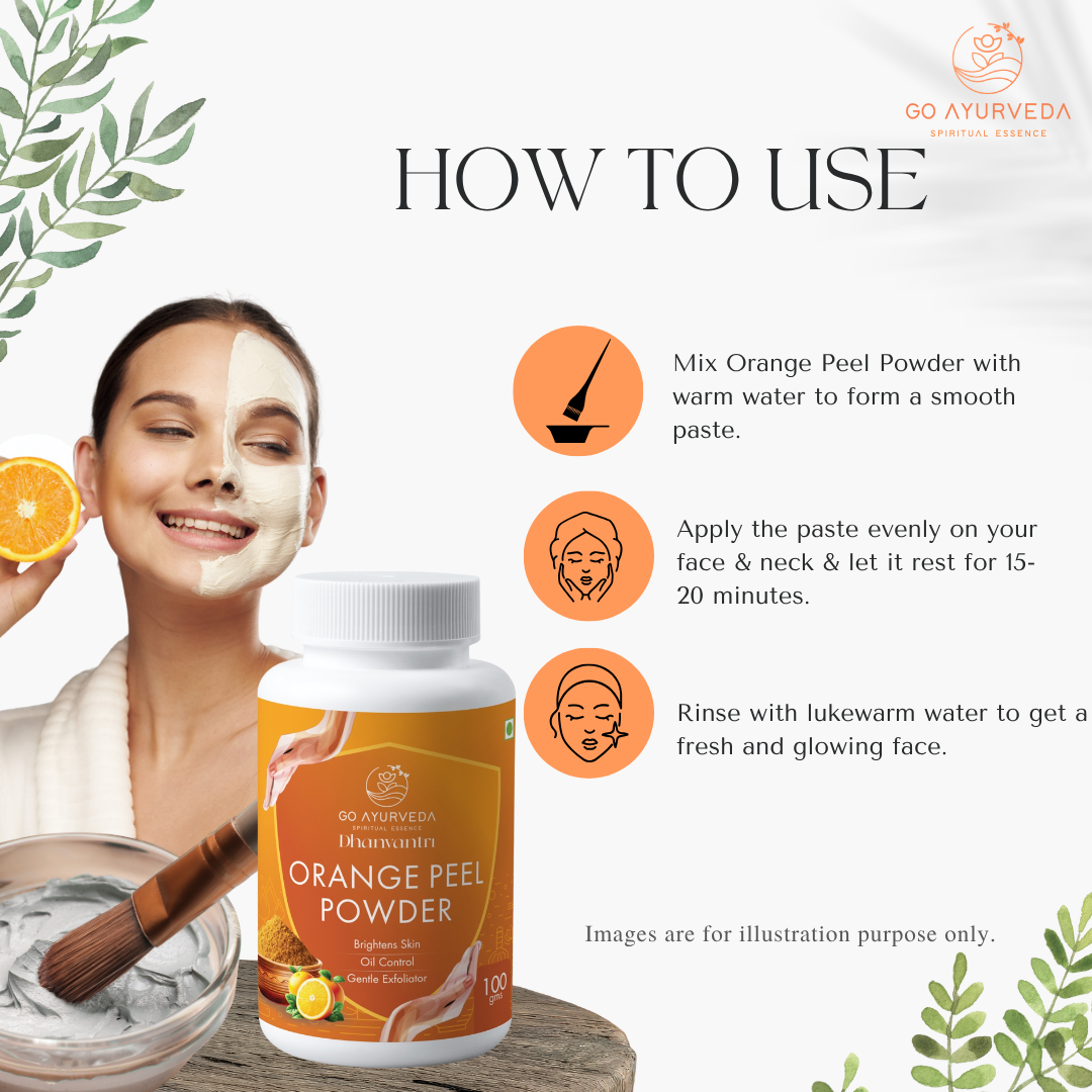 Orange Peel Powder | Face Pack | Brighten, Refresh & Even Skin Tone | 100g