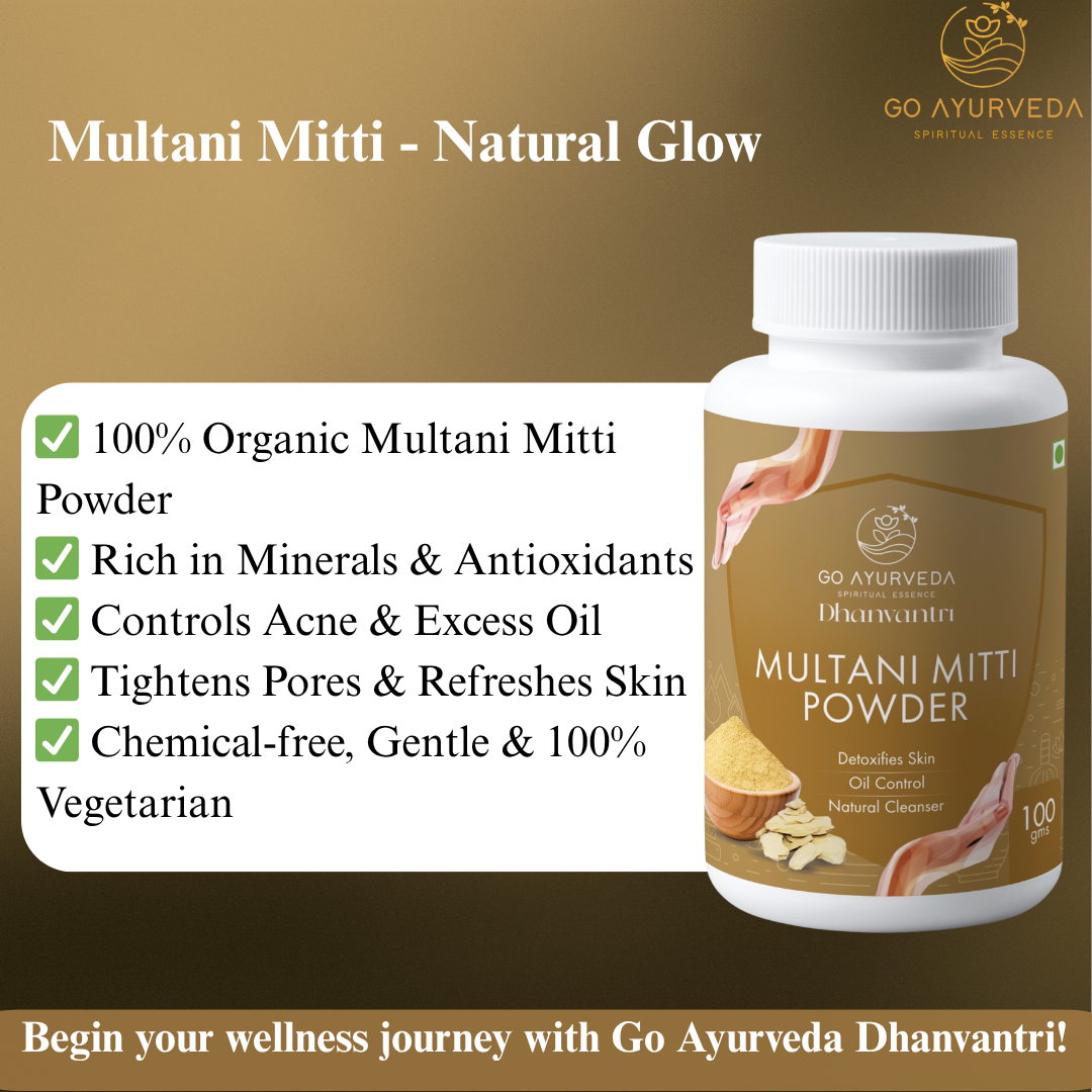 Multani Mitti Powder | Face Pack | Controls Acne & Oil, Tightens Pores | 100g