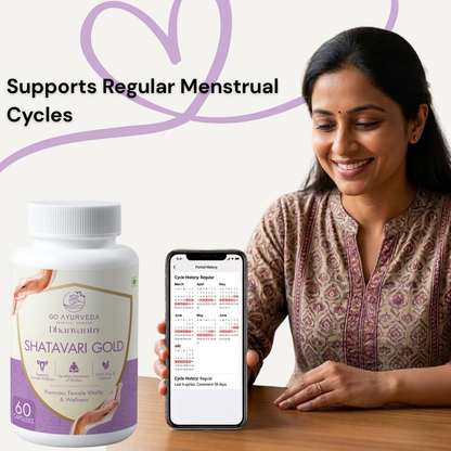 Shatavari Gold Capsules | For Hormonal Balance, PCOD & Women’s Wellness | 60 Capsules