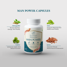 Load image into Gallery viewer, Man Power Capsules with Shilajit, Ashwagandha, and more
