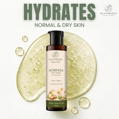 Moringa Face Wash | Hydrates, Nourishes & Brightens Skin | For Normal to Dry Skin | 100ml