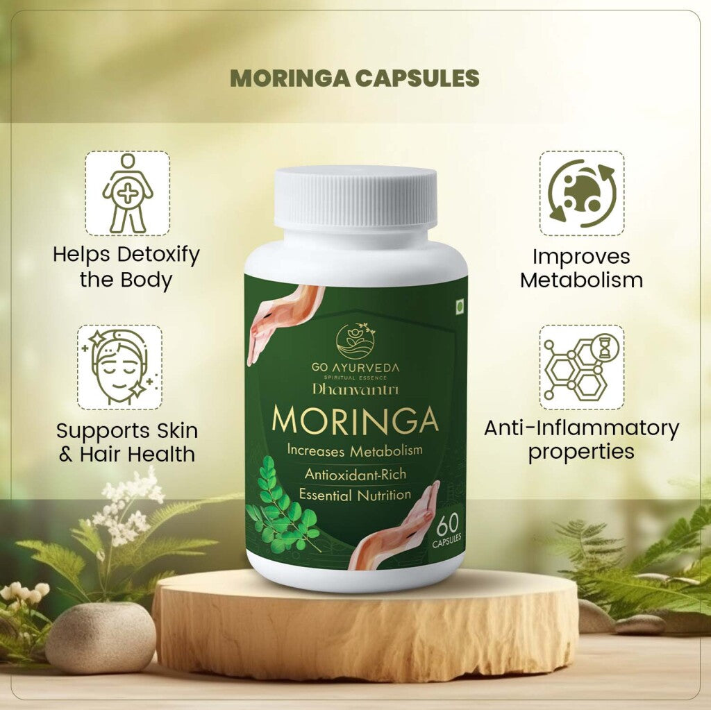 Moringa Capsules | For Improved Metabolism | For Daily Nutrition | 60 ...