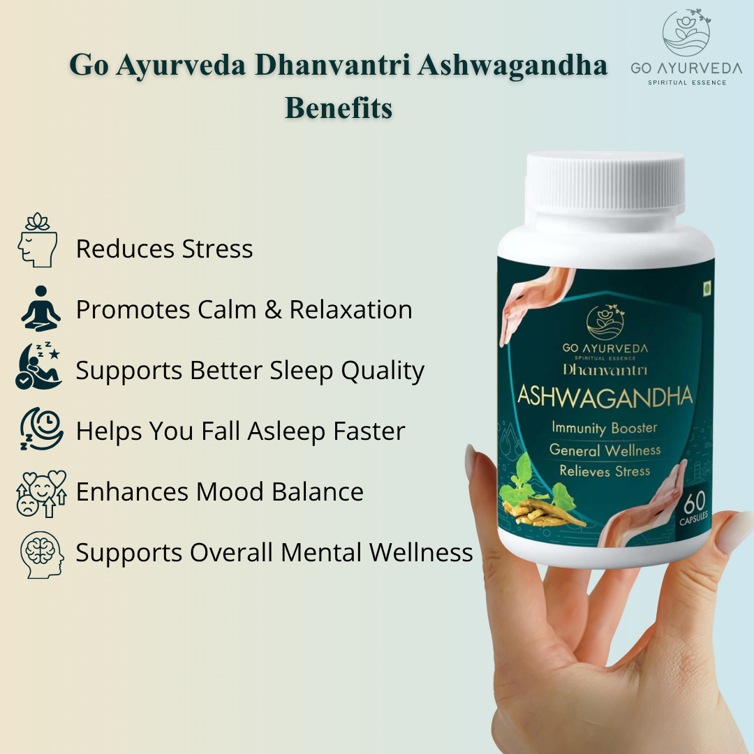 Ashwagandha Capsules | For Deep Sleep | Immunity Booster | 60 Capsules