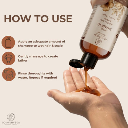 Herbal Shampoo | Strengthens Hair Roots, Reduces Breakage & Nourishes Hair | 300ml