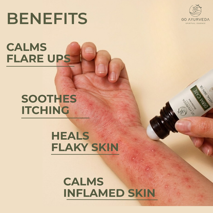 Derm Care Oil Roll-On - Ayurvedic Oil for Psoriasis, Eczema, Itching & Rashes