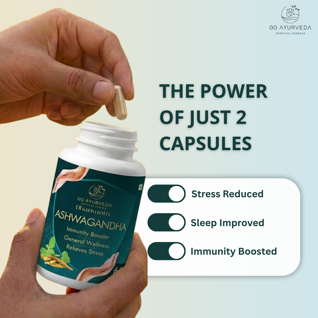 Ashwagandha Capsules | For Deep Sleep | Immunity Booster | 60 Capsules