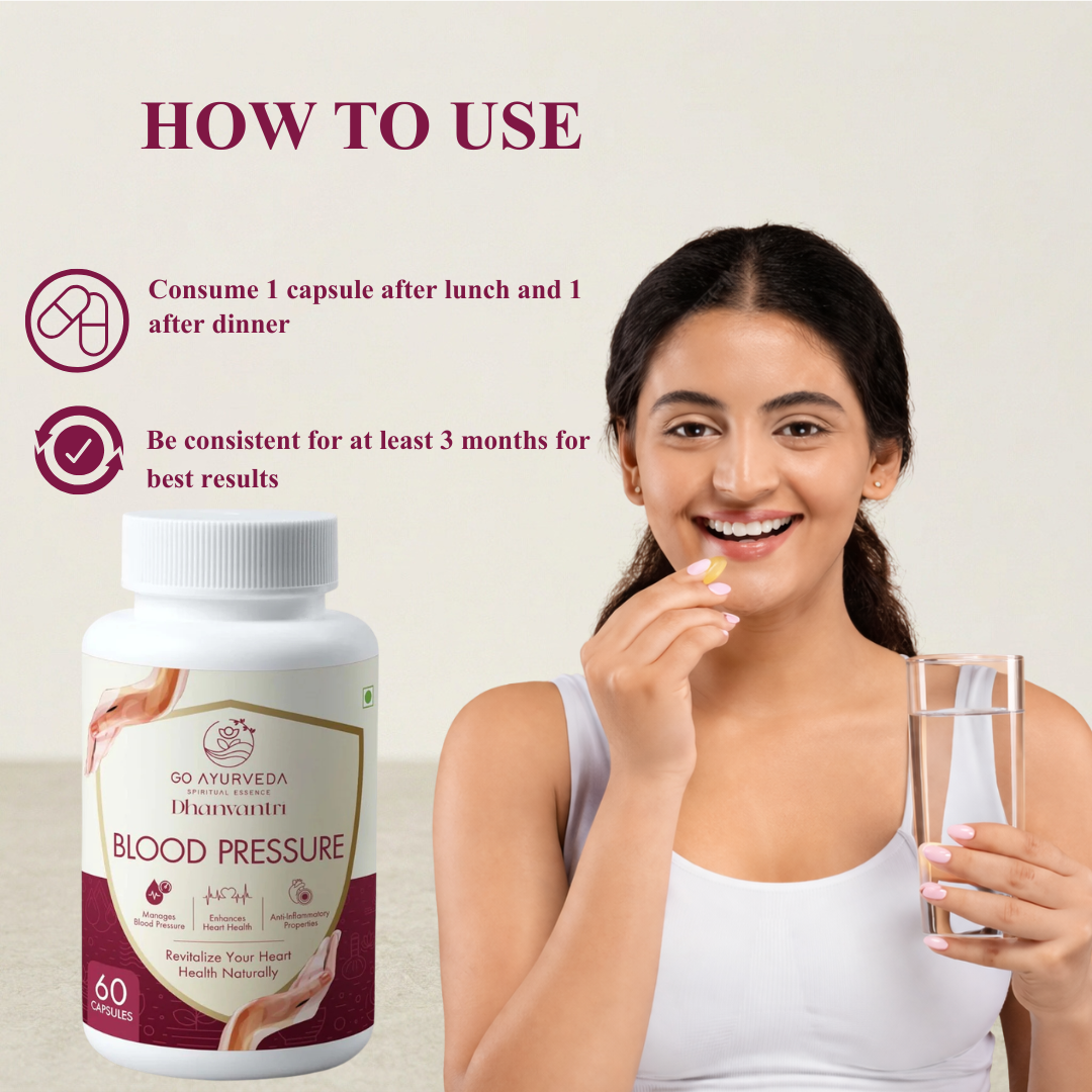 Blood Pressure Capsules | Control High Blood Pressure | 60 Capsules