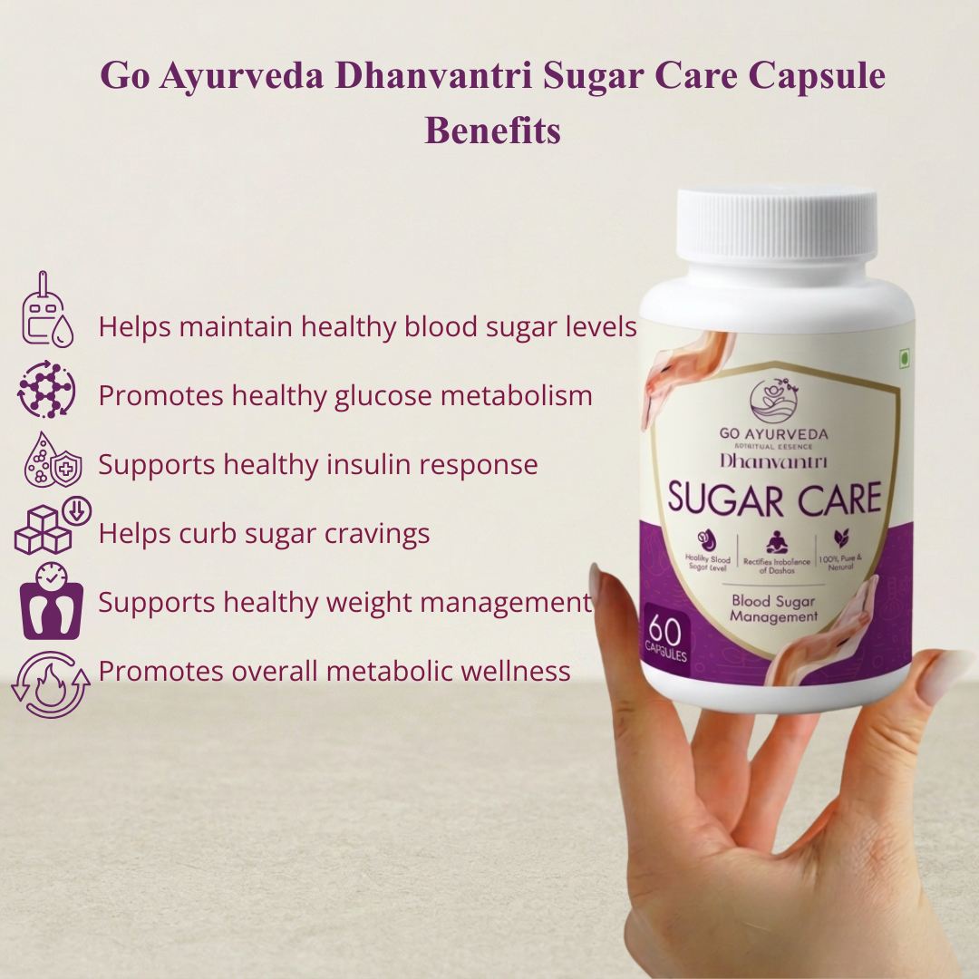 Sugar Care Capsules | Blood Sugar Control | Jamun, Karela & Methi | 60 Capsules