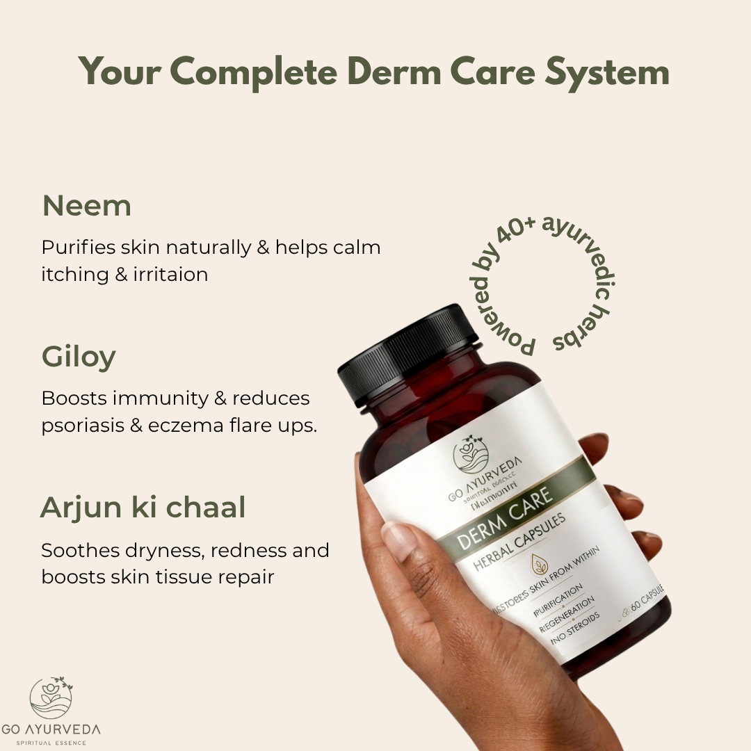 Derm Care Capsule - Ayurvedic Capsules for Psoriasis, Eczema & Ringworm