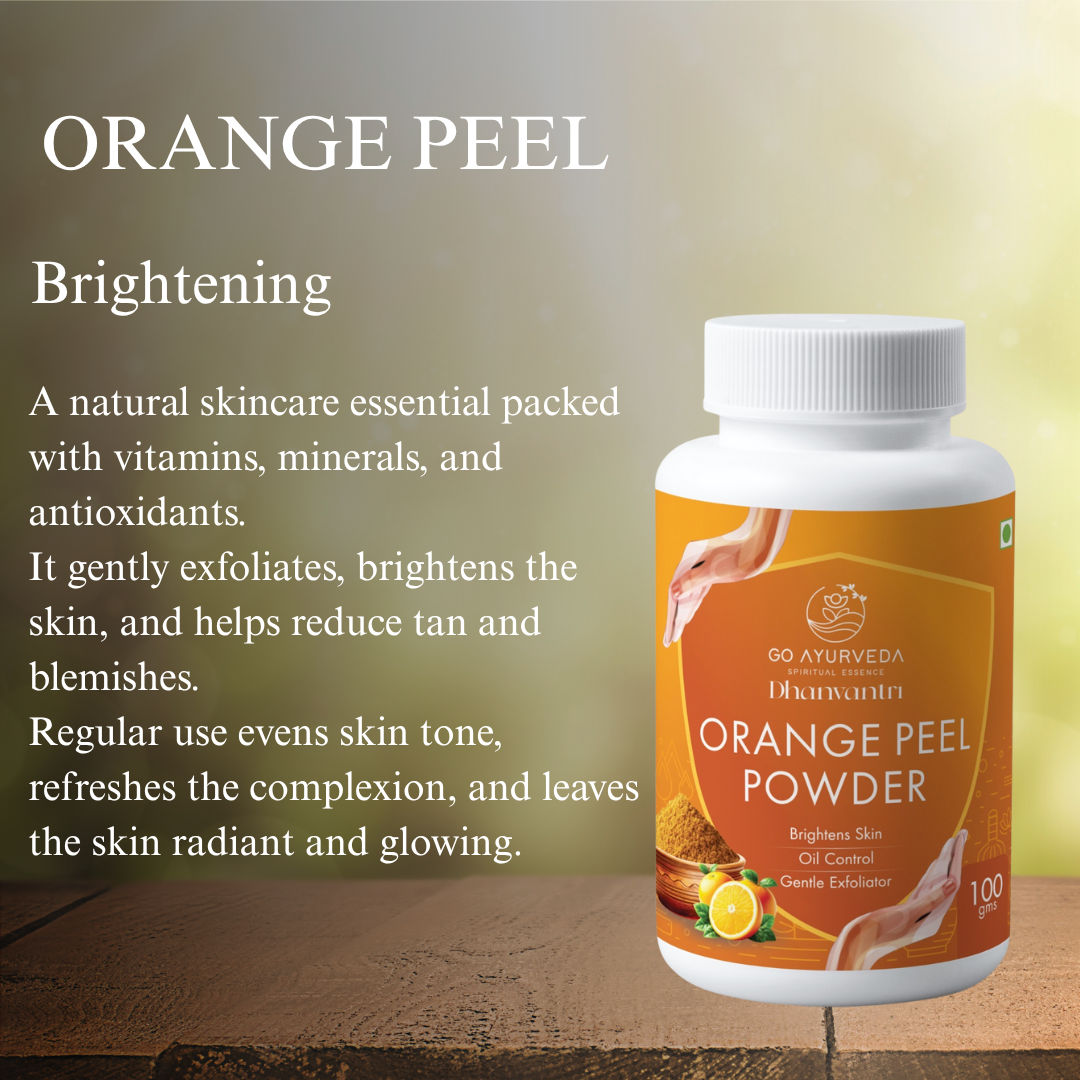 Orange Peel Powder | Face Pack | Brighten, Refresh & Even Skin Tone | 100g