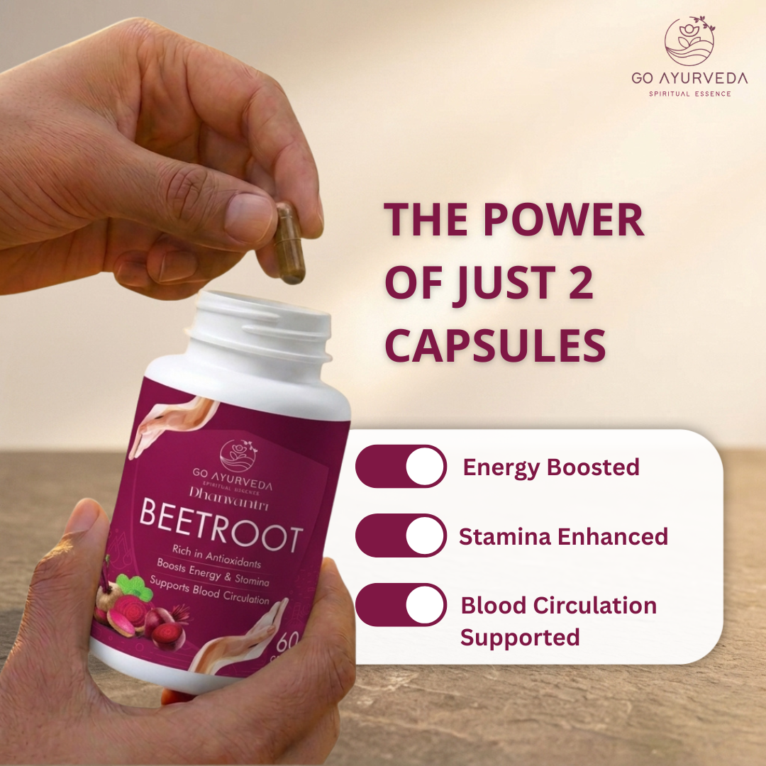 Beetroot Capsules | Supports Blood Circulation, Energy & Cardiovascular Wellness | 60 Capsules