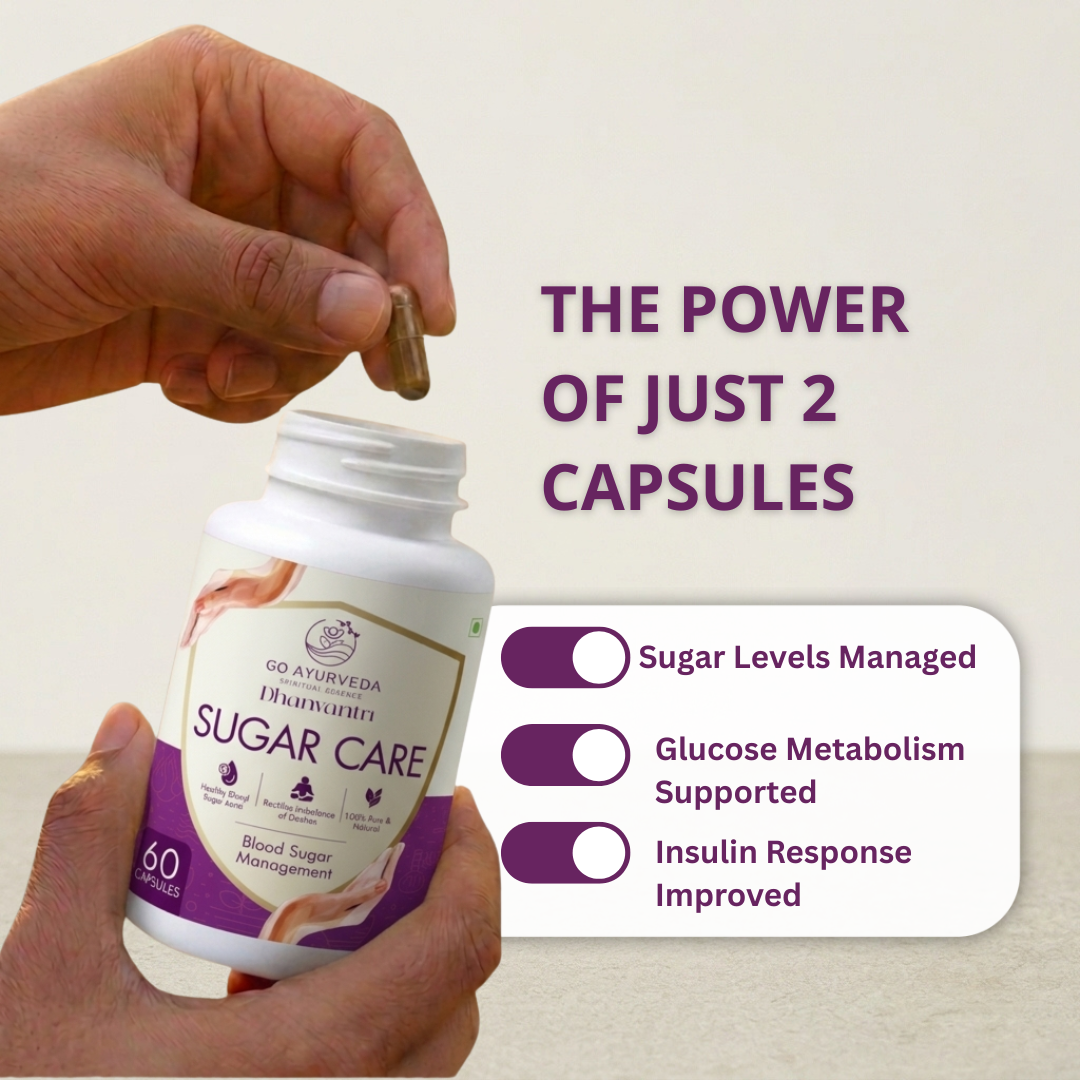 Sugar Care Capsules | Blood Sugar Control | Jamun, Karela & Methi | 60 Capsules