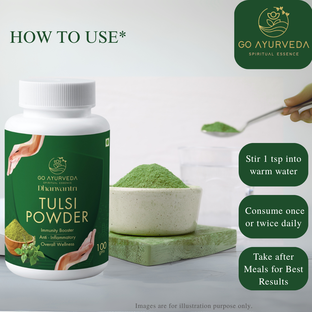 Tulsi Powder | Immunity, Energy & Bone Support | 100g