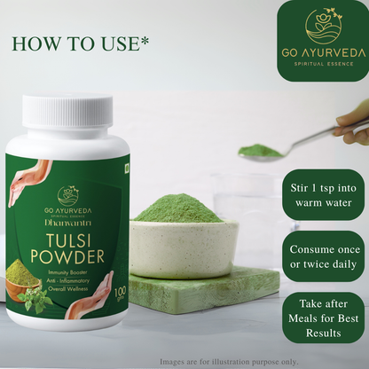 Tulsi Powder | Immunity, Energy & Bone Support | 100g