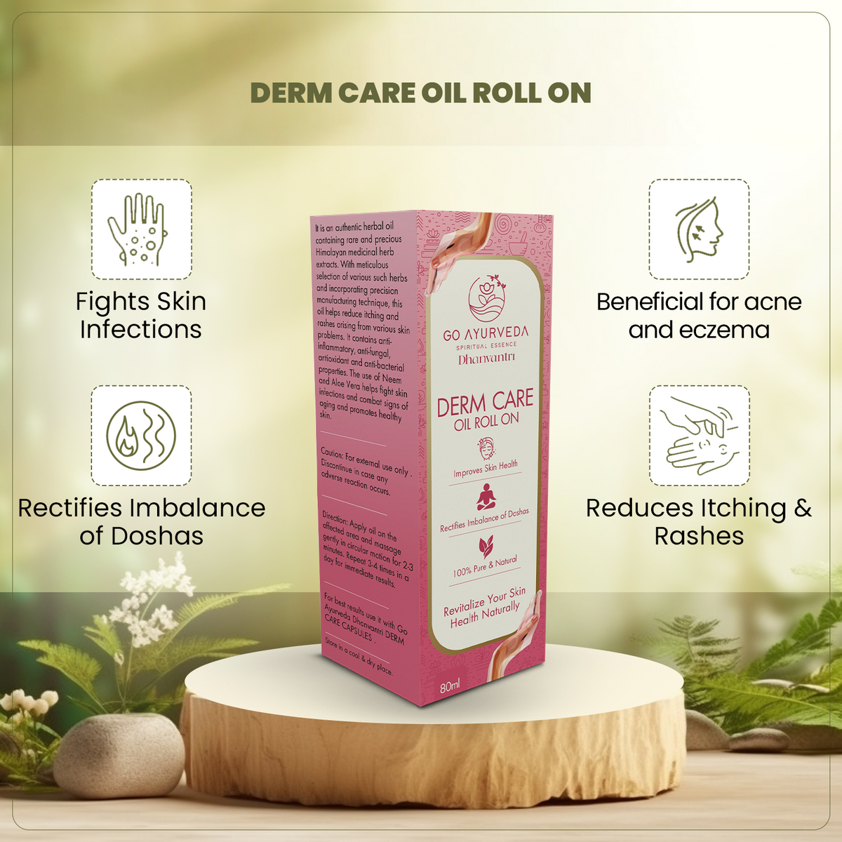 Oil For Rashes Ayurvedic Oil for Psoriasis, Eczema, Itching & Rashes | Neem 80ml – Go ...