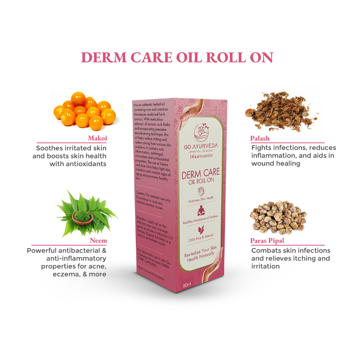 Oil For Rashes Ayurvedic Oil for Psoriasis, Eczema, Itching & Rashes | Neem 80ml – Go ...