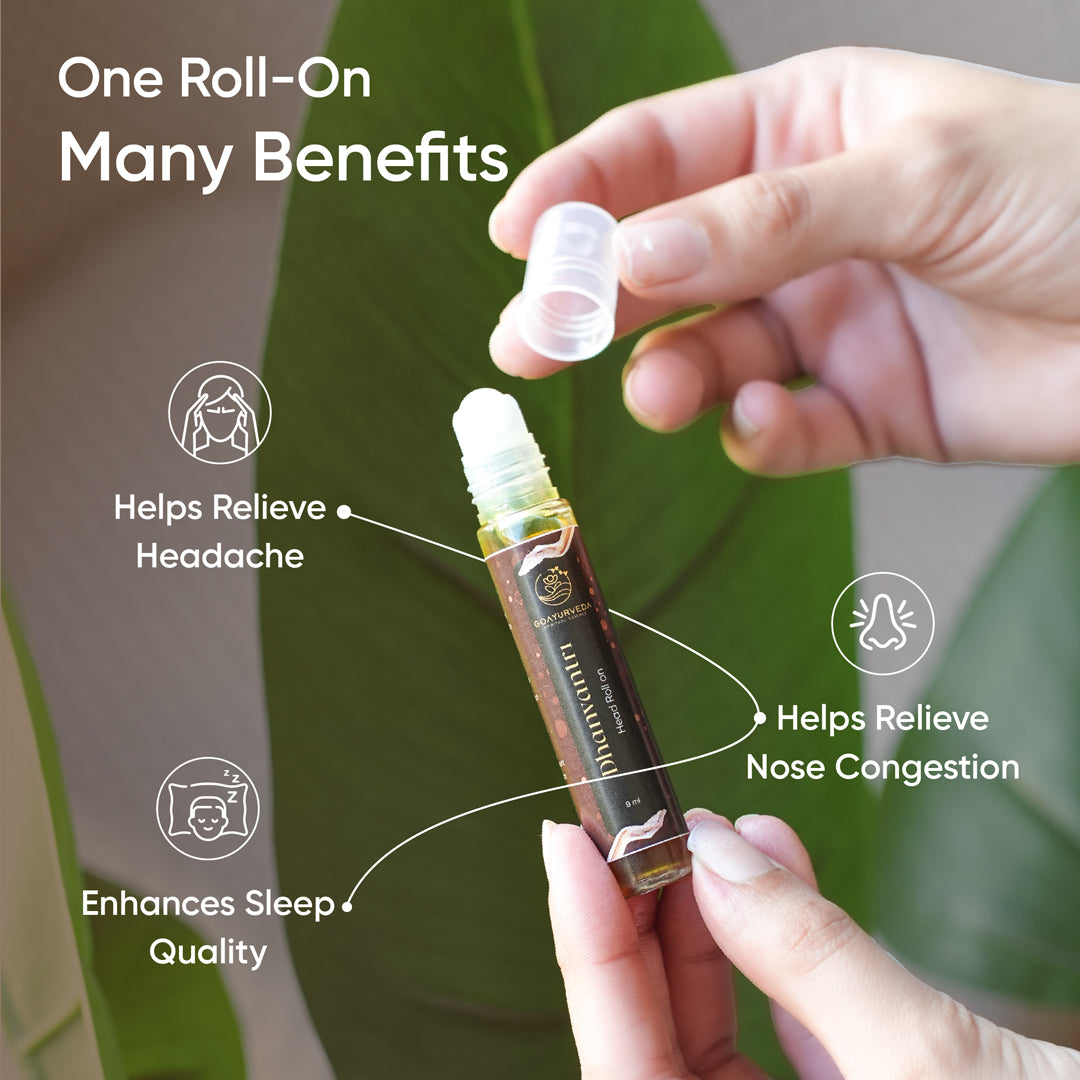 Go Ayurveda Dhanvantri Pain Care Kit (Joint & Muscle Pain Relief Oil 80ml, Balm, Head Roll On)