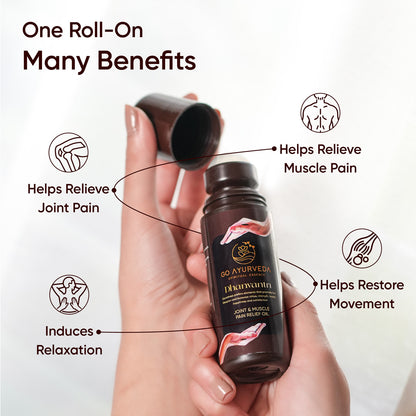 Go Ayurveda Dhanvantri Super Saver Pain Care Kit - Joint & Muscle Relief Oil 80ml, Head Roll-On, Balm, Feminine Cramp Relief, Pain Spray