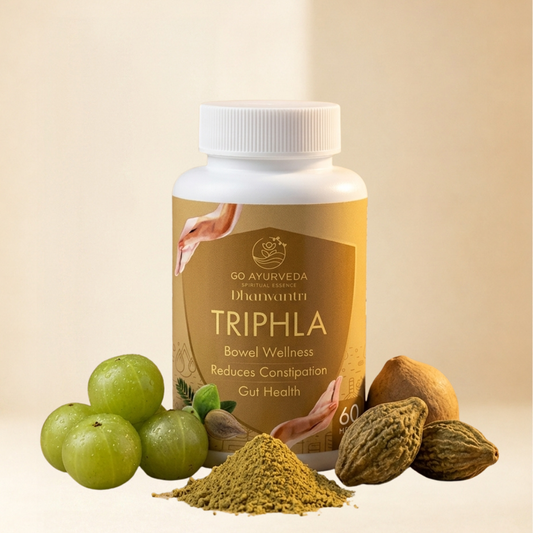 Triphla Capsules | For Constipation, Digestion and Acidity | No added Sugar | 60 Capsules