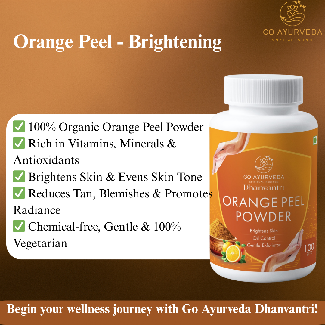 Orange Peel Powder | Face Pack | Brighten, Refresh & Even Skin Tone | 100g