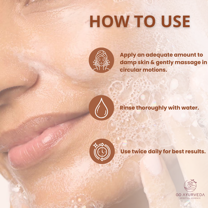 Manjhistha Face Wash | Controls Excess Oil, Gently Cleanses & Brightens Skin | For Oily & Acne-Prone Skin | 100ml