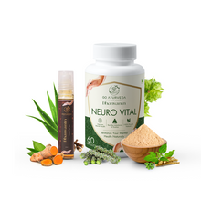 Load image into Gallery viewer, Go Ayurveda Dhanvantri Head Roll &amp; Neuro Vital Capsules (Combo)
