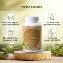 Load image into Gallery viewer, Triphala Capsules with Amalaki, Haritaki, and Bibhitaki
