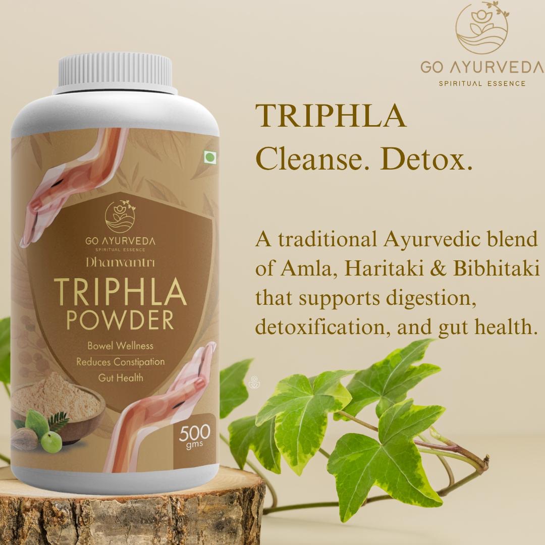 Triphla Powder | For Constipation, Digestion and Acidity | No added Sugar