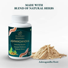 Load image into Gallery viewer, Ashwagandha Capsules + Dhanvantri Head Roll On Combo
