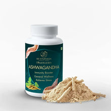 Load image into Gallery viewer, Ashwagandha Capsules + Dhanvantri Head Roll On Combo
